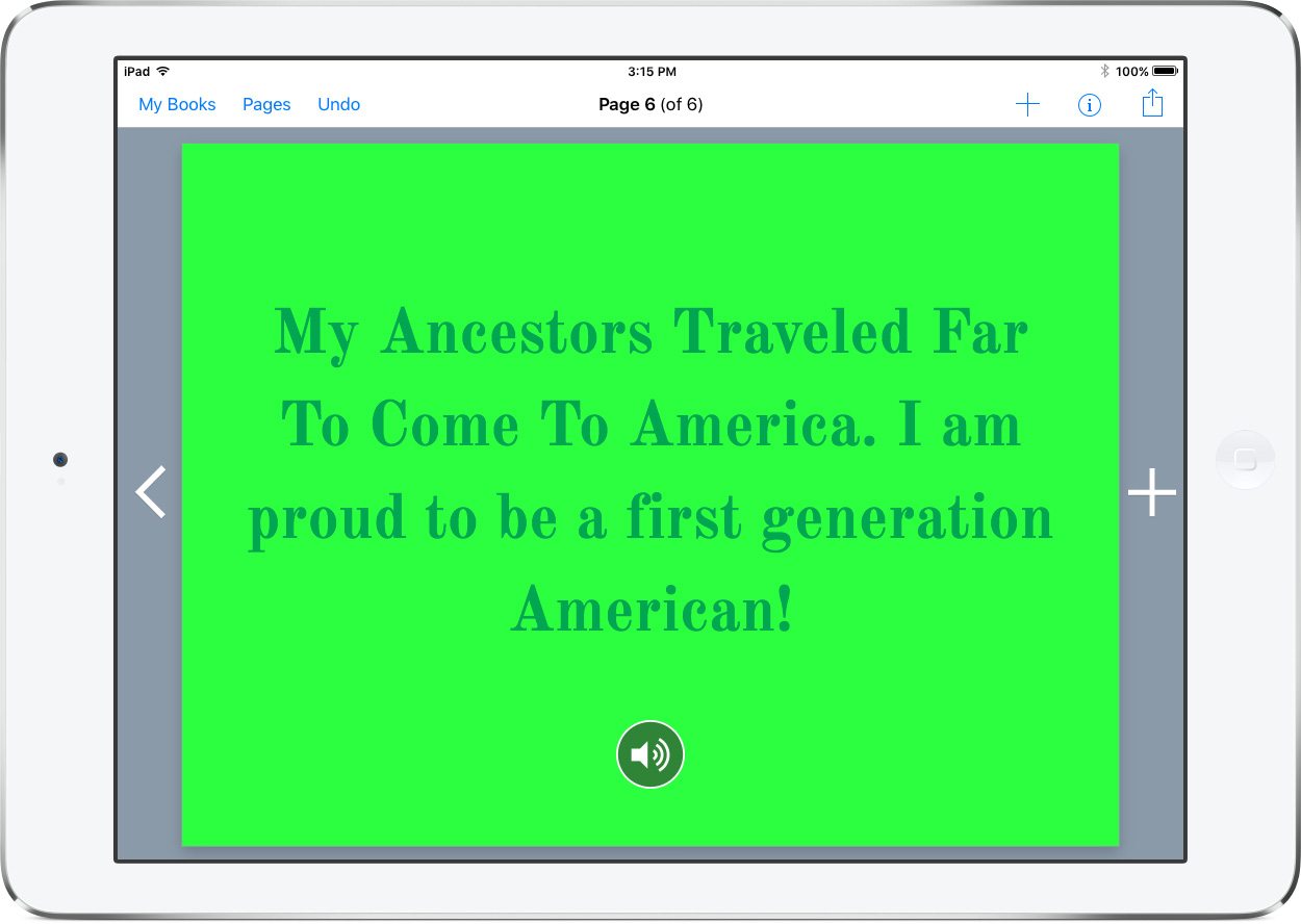 Featured image for “2nd Graders use Book Creator to share their family history with grandparents”